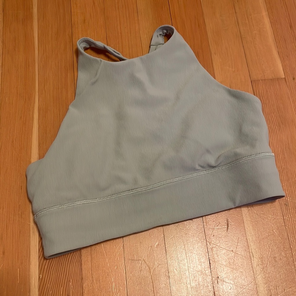 Lululemon high neck ribbed sports bra